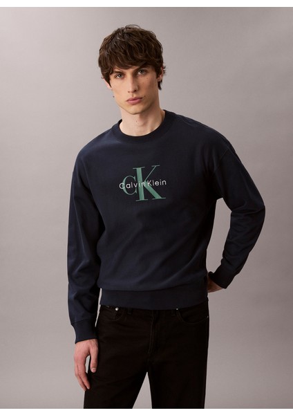 Bisiklet Yaka Lacivert Erkek Sweatshırt LV04RD234GCEF Ls Premıum Terry Mono fiyatları