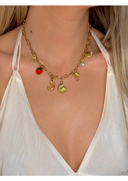 316L Çelik Charmlı Sallantılı Kolye fiyatları