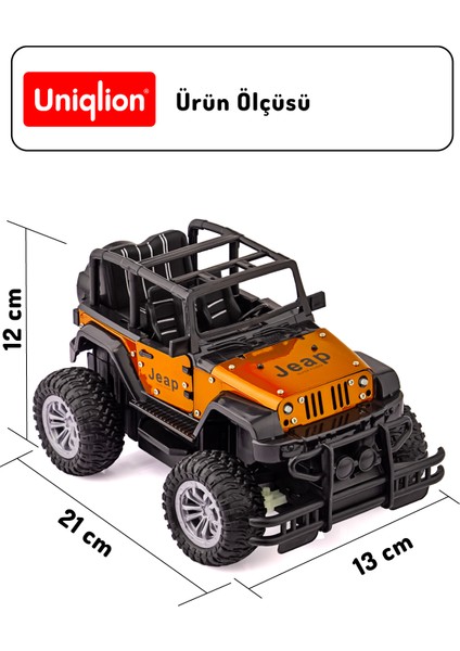 Uzaktan Kumandalı Işıklı Metal Arazi Aracı