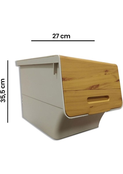 Bambu Görünümlü Tekerlekli Organizer - 12 Lt modelleri