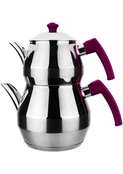 Akdeniz Fanus Aile Boy Çelik Çaydanlık