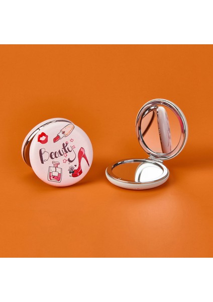 Yuvarlak Mini Cep Aynası - Asorti - 7x2 cm modelleri