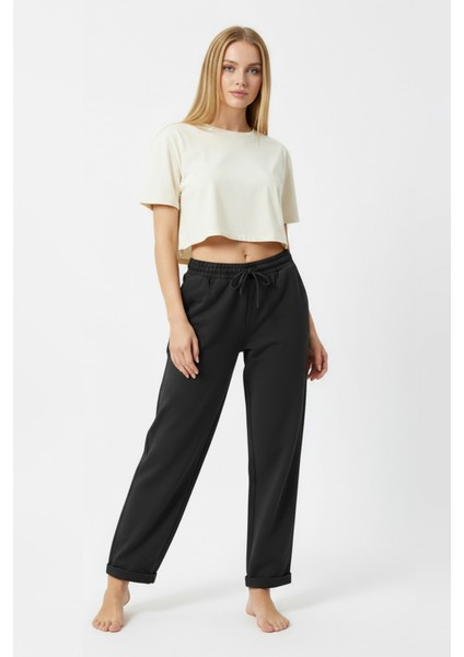 Duble Paça Eşofman Altı Siyah 2629