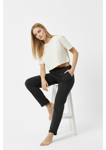 Duble Paça Eşofman Altı Siyah 2629 fırsatları