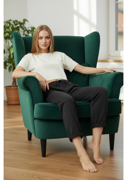 Duble Paça Eşofman Altı Siyah 2629 indirimleri