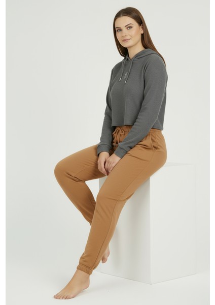 Jogger Paça Büyük Beden Eşofman Altı Hardal 2017 indirimleri