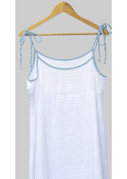 %100 Pamuk Müslin Nefes Alır Kadın Askılı Yazlık Gecelik Elbise Pijama – Rahat, Şık ve Çok Amaçlı fiyatları