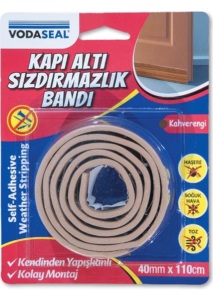 4 Adet Vodaseal Kapı Altı Sızdırmazlık Bandı Kahve 40MMX110CM fiyatları