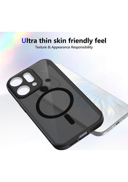 Oppo RENO14 Pro Kılıf, Manyetik Yarı Saydam Mat Darbeye Dayanıklı ve Parmak Izi Önleyici Koruyucu Kılıf-Siyah (Yurt Dışından) fırsatları