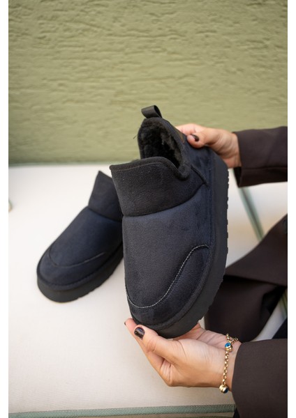 Mayra Siyah Süet Tüylü Bot fırsatları