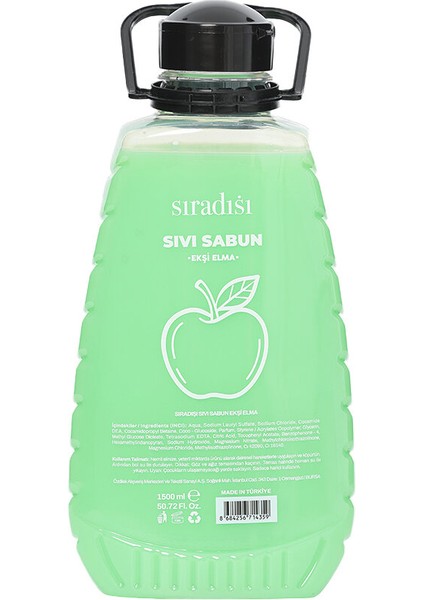 4 Adet Sıradışı Sıvı Sabun Elma 1500 ml fiyatları
