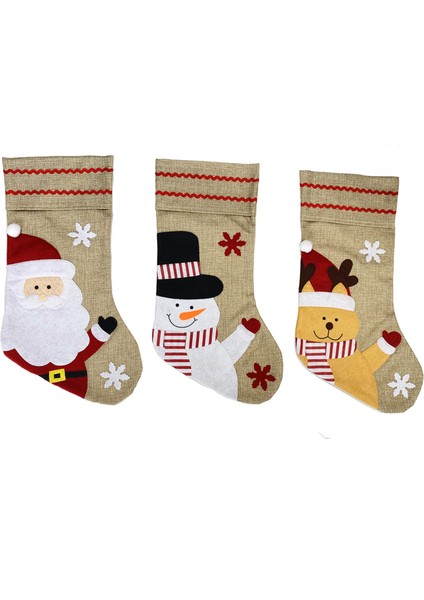 Snow Angels Yılbaşı Dekorasyon Çorabı H-37267A/B/C 2 Adet