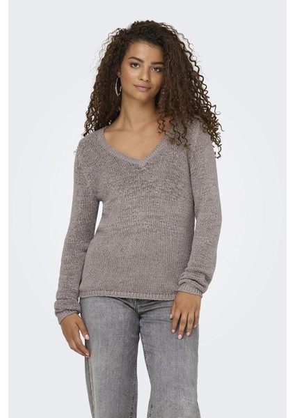 Onlgeena Regular Fit V Yaka Kazak Bayan Kazak 15340862