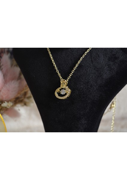 Kuğu Figürlü Zirkon Taşlı Çelik Kolye fiyatları