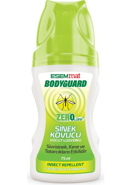 Bodyguard Zero Sinek Kovucu Losyon 75 ml 3 Adet