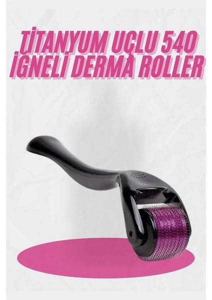 Dermaroller Titanyum 540 Iğneli 1 mm Saç Kaş Sakal Serum Kullanıma Uygun fiyatları