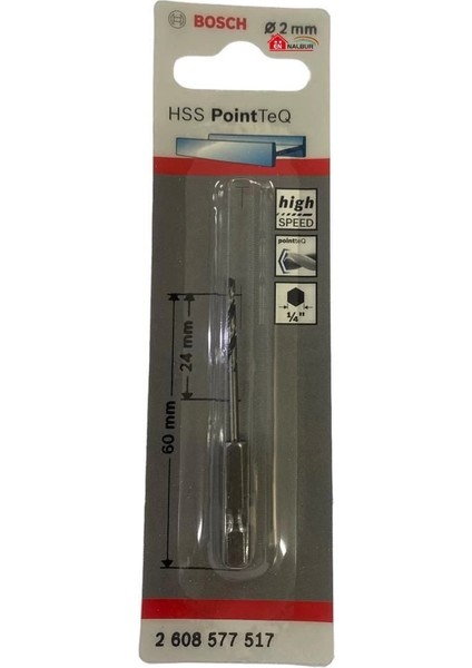 Bosch Pointteq Altıgen Şaftlı Hss Matkap Ucu 2 mm fiyatları