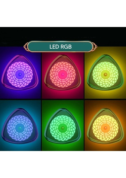 - Hava Nemlendirici 1000ml Su Haznesi - 6 Farklı Işık - Beyaz Renk - Aroma Hediyeli