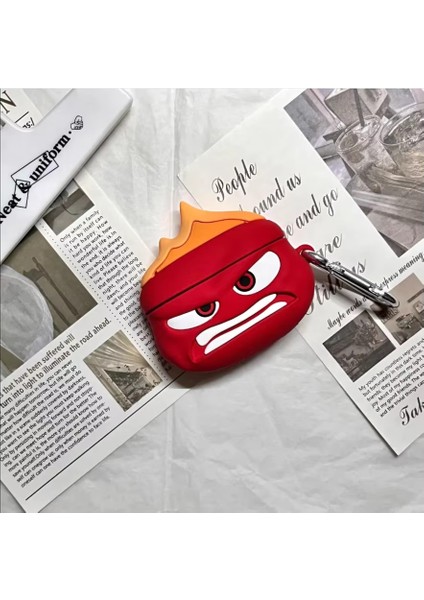 Airpods Pro 3. Nesil Uyumlu Sevimli Anger Öfke Figürlü Darbe Önleyici Kulaklık Koruma Kılıfı fırsatları