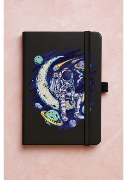 Promosyon Tarihsiz Premium Termo Defter Desenli 192 Yaprak - Uzayda