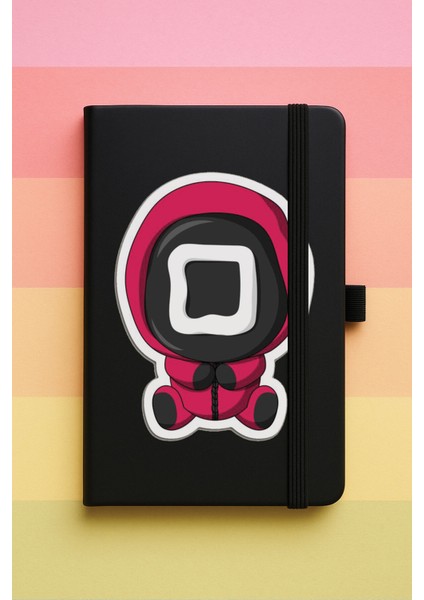 Squiddd-58 Baskılı Tarihsiz Yuvarlak Köşeli Desenli Uv Termo Defter