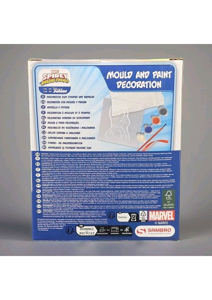 Kendin Yap Marvel Örümcek Adam Kolyesi: Döküm, Boya, Fırça ve Boyama Seti-Çocuk Alçı ve Boyama Etkinliği fiyatları