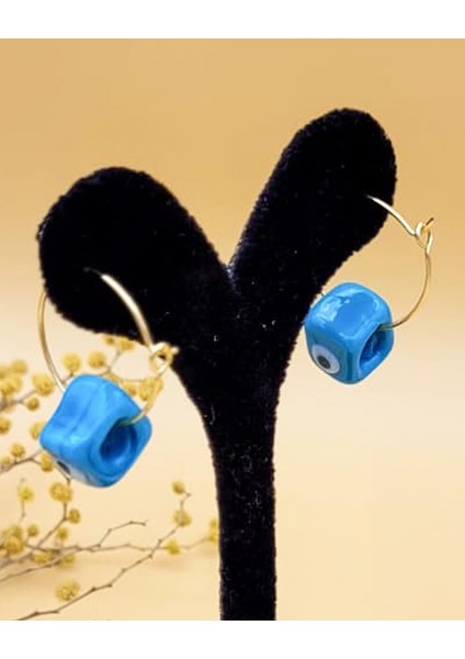 Mavi Nazar Halka Küpe-1 indirimleri