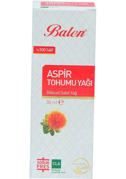 Aspir Tohumu Yağı Soğuk Pres 50 ml Cam Şişe fırsatları
