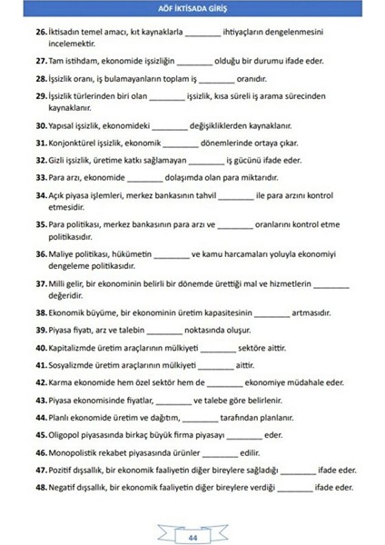 Aöf Iktisada Giriş Kitabı fırsatları