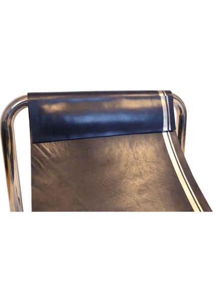 Elysee Blue Deri Oturaklı Berjer