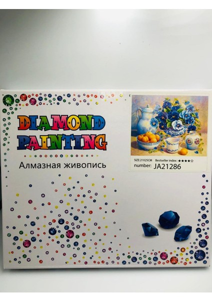 21X25 Çocuklar Için Boncuklu Taşlı Mozaik Elmas Boyama Goblen Pano Tablo Resim Boncuk Puzzle Diamond Painting