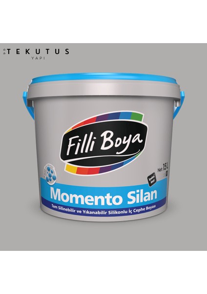 Momento Silan Silikonlu Iç Cephe Boyası 15 L 1850/Cİ-7602 Marjinal Gri
