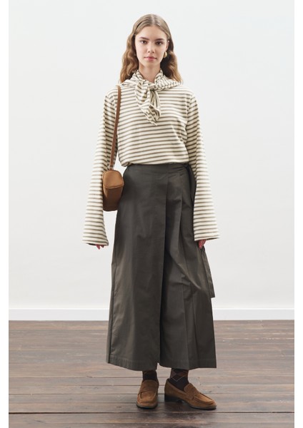 Etek Görünümlü Pantolon Koyu Yeşil modelleri