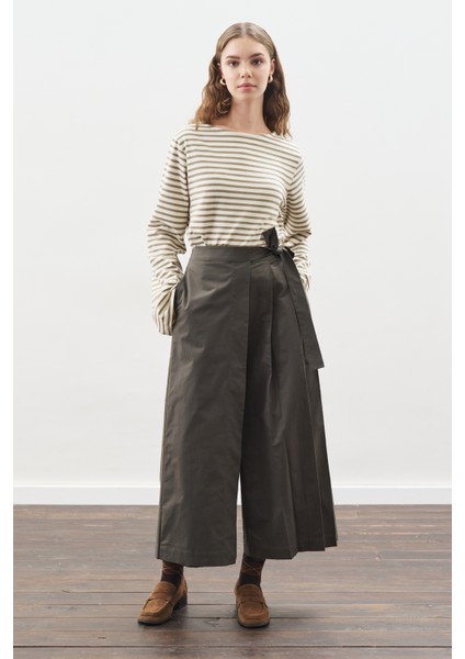 Etek Görünümlü Pantolon Koyu Yeşil indirimleri