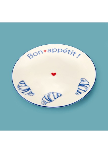 Kitchen Kruvasan Porselen Tatlı Tabağı - 19 cm