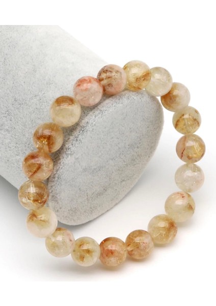 Sitrin Doğal Taş Bileklik 10 mm Yuvarlak Kesim fiyatları