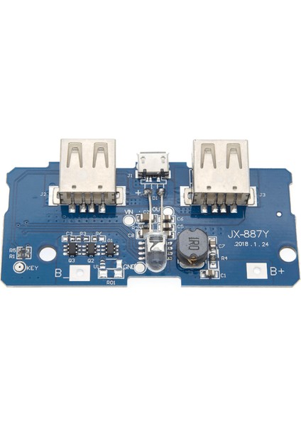 Çift USB Çıkışlı Powerbank Modülü - Type-C + Dual Ports