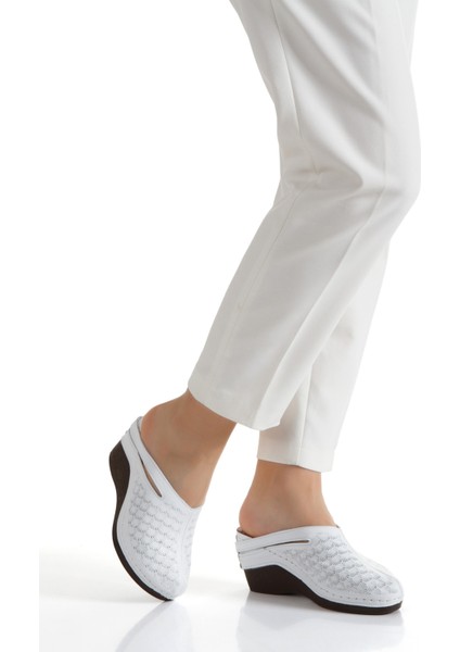 Iç Dış %100 Hakiki Deri Önü Kapalı Sabo Model Dolgu Hafif Taban Kadın Terlik modelleri