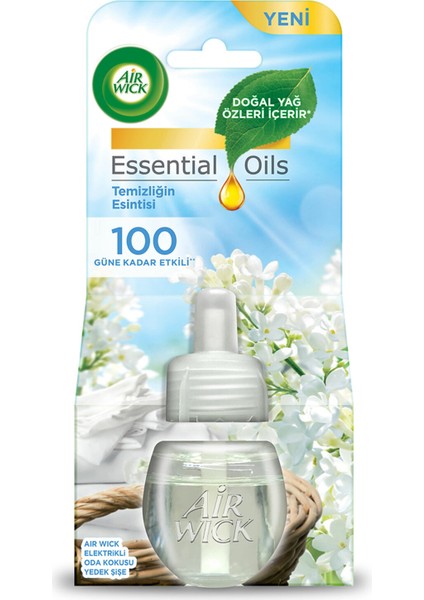 Wick Elektrikli Yedek Temizliğin Esintisi 19 ml 2 Adet