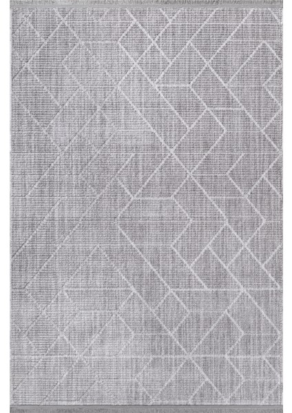 Yalın Bukle Salon Halısı Hav Vermez Mutfak Halısı Çocuk Odası Halısı Koridor 5579 Gri