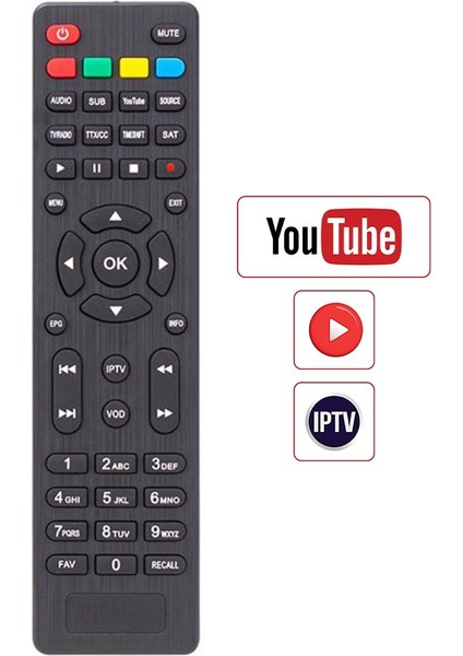 Orbit - Marginal Youtube ve Iptv Tuşlu Uydu Kumandası