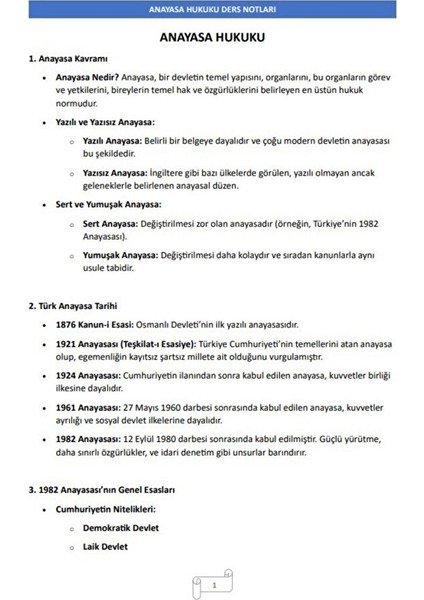 Kpss-A Grubu Hukuk Özel Ders Notları fırsatları