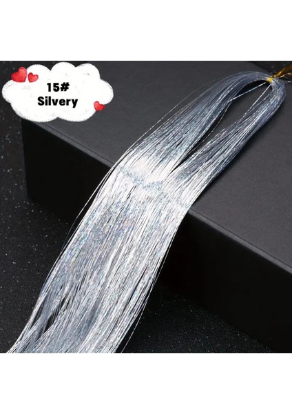 Kadın Hair Tinsel Parlak Simli Saç Süsü fiyatları