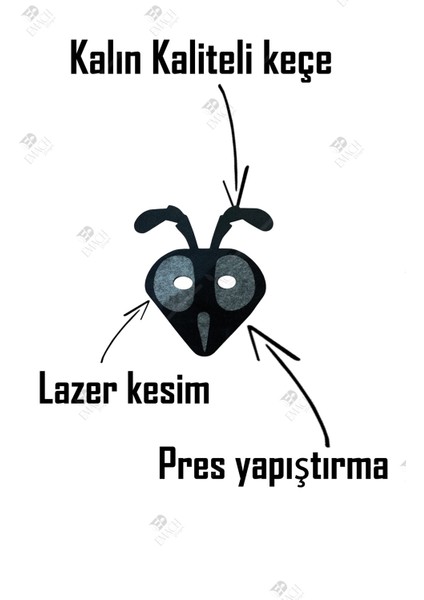 Karınca Maske Kaliteli Keçe Hayvan Figürlü Maske indirimleri