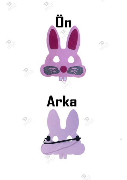 Tavşan Maske Kaliteli Keçe Hayvan Figürlü Maske fiyatları