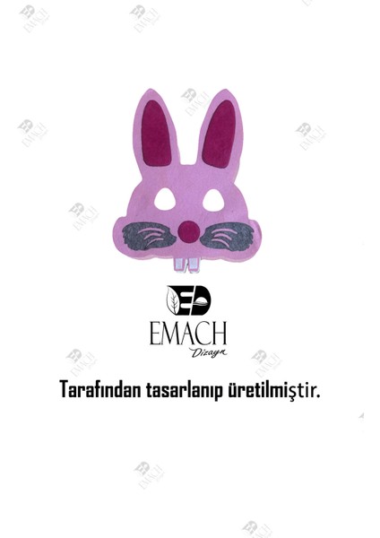 Tavşan Maske Kaliteli Keçe Hayvan Figürlü Maske fırsatları