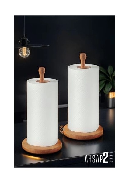 Bfs Havlu Kağıt Tutucu Ahşap 2 Adet