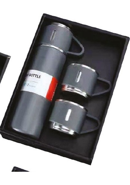 Evlilik Yıl Dönümü Hediyesi Sevgiliye Hediye 2 Bardaklı Çelik Termos 500 ml