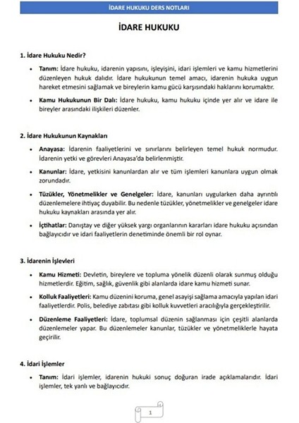 Kpss-A Grubu Hukuk Özel Ders Notları indirimleri