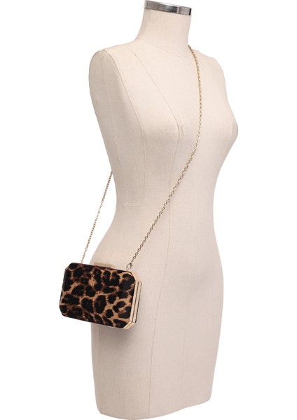 ISLA3BAG 5pr Leopar Kadın Clutch